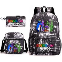 Rainbow Friends Peripheral Backpack Rainbow Friends Elementary School Star School Bag Three-Piece Set Three-piece set