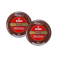 Kiwi Pasta Batų Valiklis - Tamsiai Ruda 40g (Pakuotėje 2 vnt)