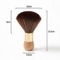 Wooden Handle Barber Neck Duster Soft Cleaning Hairbrush Short Hair Sweep Brush  Barber Use