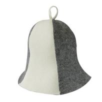 Sauna Hat 4pc Set Wool Felt Sauna Caps Six Panel Design Heat Resistant Protective Headwear for Spa Bath Sauna Use One Size