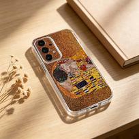 The Kiss G-Gustav Klimt P-Painting phone Case For Samsung S25,24,21,22,23,30,Ultra,20,Plus,Fe,Lite,Note Transparent Cover Samsung S22ULTRA5G