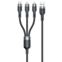 Kabel Awei Cl-975 Usb-C/Lightning/Mico 3W1 Czarny