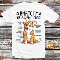 Anatomy of A Welsh Corgi T Shirt Mens Womens Tees Top B730 XL