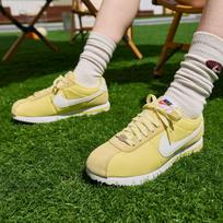 Nike Cortez Low top Casual Shoes Women's Soft Yellow 37.5