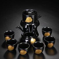 Pravers keramikinis Kung Fu arbatos rinkinys, Lazy automatinis arbatos rinkinys, puodelis, arbatos virimo aparatas, verslo dovanų rinkinys gold leaf