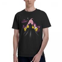 Men Women's Shirt Hungry Majin Buu Merchandise Novelty Pure Cotton Short Sleeve T Shirt Crewneck Clothes Birthday Present S armijos žalia spalva