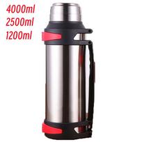 Didelės talpos kolbos Vandens butelis Nerūdijančio plieno termosas Vakuuminis izoliuotas vandens Lauko kelioninis butelis Puodelis Šilumos palaikymas 1200ml