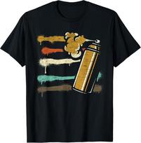 Graffiti Spray Paint Street Art Drawing Artist Tee Shirt Gift Unisex T-Shirt L