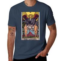 VI. The Lovers Tarot Card T-Shirt man t shirts for men casual man t shirt cotton T-Shirt S