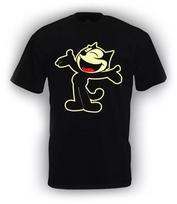 Felix the Cat Classic Funny Black Cotton  Full Size S-5XL Unisex T-Shirt XXXXL