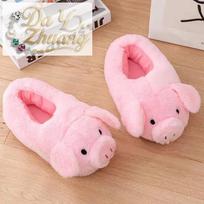 Cotton Slippers,  Cute Warm Cotton Slippers Home Slippers One Size rožinė