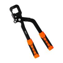 Profesionalios legiruoto plieno karkaso skylių perforavimo replės gipso kartono konstrukcijoms, su ergonomiška rankena ir 10 mm pjovimo pajėgumu 1 black