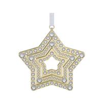 Swarovski Holiday Magic Žvaigždės dizaino kristalinis pakabukas Unisex pakabukas Auksinis 5655938 Box (Random Color)