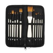 12PCS uniform bristle trimming acrylic painting brushes studio drawing brushes  studio art training Paint Brush Set