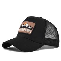 Siuvinėta beisbolo kepuraitė, kvėpuojanti tinklinė snapback kepurė, reguliuojama, unisex, vasarai, lauko veiklai, hiphopo, gatvės stiliaus, laisvalaikio juoda