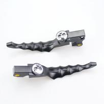 2PCS Motorcycle Skull Brake Clutch Hand Levers For Harley Sportster 1200 Custom XL1200C XL883 Forty Eight XL1200X Seventy Two juoda