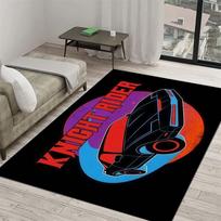 Knight Rider KITT Car Retro Print Area Rug, Non-Slip Soft Floor Mat for Living Room Bedroom, Vintage TV Series Home Decor Carpet 40x60cm( 15x23in )
