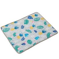 Breathable Dog Cooling Pad Soft Dog Sleeping Mat Cartoon pattern Cat Nest Bed  Dog Crate S pilka