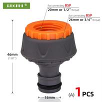 1/2 3/4'' Gardening Hose Quick Connectors Rubber Plastic Coupler Pipe Water Adapter Repair Joint Irrigation Car Washing Fittings