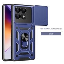 For Xiaomi Poco F6 Pro Case Poco F6 Pro Cover Magnetic Ring Holder Armor Phone Case Slide Camera Protect Back Cover Poco F6 Pro
