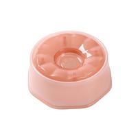 Anti-Splash Dog Drinking Bowl Plastic Pet Water Dispenser  for Cats and Dogs rožinė