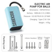 ROCKBROS Mini Electric Air Pump 20PSI Inflator for Balls Portable Type-C Rechargeable Inflator LED Digital Display Compressor 42520006001