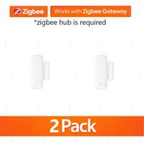 2/4/6 Pack Tuya Zigbee Door Window Sensor Alarm Magnetic Contact Open Close Smart Home Security For Alexa Google Smart Life 2Pack