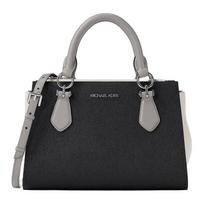 MICHAEL KORS MARILYN brand logo classic messenger bag cowhide handbag small size women's black with gray juoda