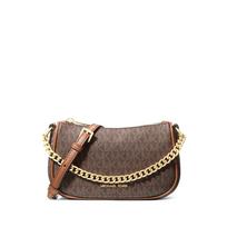 MICHAEL KORS Carmela metalinės grandinėlės rankinė po pažastimi, dirbtinė oda, crossbody peties rankinė, mažo dydžio, moteriška, tamsiai ruda auksas