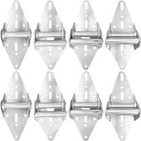 8Pcs Garage Door Hinges #1#2#3#4 Heavy Duty Steel with Galvanized Finish Garage Door Bracket for Residential/Light Commercial Garage Door Replacement 8-Pack sidabras