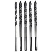 Set of 10 6mm Carbide Drill Bits with Triangular Handle for Porcelain Tile Concrete Brick Glass Drilling Applications