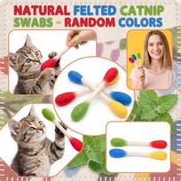 Catnip Cotton Swab Cat Toy Soft Fabric Material Lightweight Flexible Design Safe for Cats Interactive Play and Stimulation One Size