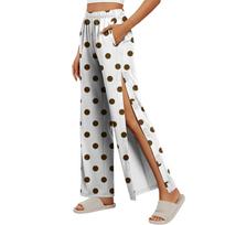Women's Fashion Side Velcro Closure Easy Open Post Surgery Recovery Care Long Pants with No Pockets Comfortable Fit Soft Fabric L kava
