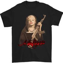 Marilyn Mafioso AK-47 Gangster Mafia Mens T-Shirt 100% Cotton S įvairiaspalvis