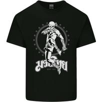 Muay Thai Skeleton MMA Mixed Martial Arts Mens Cotton T-Shirt Tee Top S įvairiaspalvis