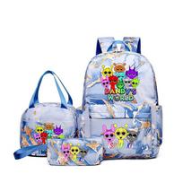 School Season Backpack Rhythm Box Sprunki Schoolbag Backpack For Primary And Secondary School Students Backpack Pencil Case Set Three-piece set