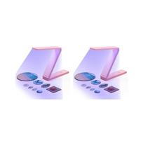 2X UV Lamp for Resin Curing, 3 in 1 Use, Resin Supplies for UV Resin, Resin Mold, DIY  Decoration