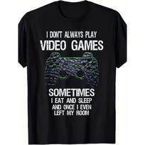 European Sizes Men's Funny Retro Video Games T-Shirt - Humorous Gamer Humor Suitable for Boys, Teens & S - Classic Fit Black Tee S įvairiaspalvis