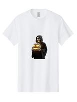 Reaper-Holding-Disco-Ball Mens Graphic Tee, 100% Cotton, Casual Summer Wear S įvairiaspalvis