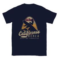 California Beach Surfing T-shirt Unisex T-Shirt S įvairiaspalvis