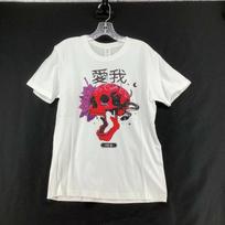 Hang Ming Mens Short Sleeve Crew Neck Skull Graphic White T Shirt Size Large S įvairiaspalvis