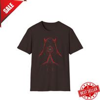 Sale ! Hooded Grim Reaper Design, Gothic Unisex T-Shirt, Halloween Tee inspired S įvairiaspalvis