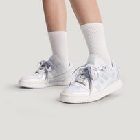 Adidas Originals FORUM Skateboard Shoes Women's Low top White Blue 36.5