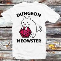 Dungeon Meowster Dragons Monster DnD Guess I ll Die RPG T Shirt Mens Womens Tees Top B767 S