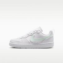 Nike Court Borough Low top Kids' Skateboarding Shoes White Green 36