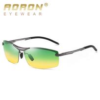AORON Fashion Day Night Vision fotochrominiai poliarizuoti akiniai nuo saulės akiniai Prabangūs vairavimo akiniai Vyriški akiniai tamsiai pilka spalva
