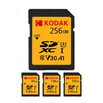 KODAK Original V30 U3 SD kortelė 64GB 128GB 256GB 512GB SDXC Class10 Atminties kortelė U3 R80mb/s USH1 palaikymas U3 4K Skaitmeniniam fotoaparatui U1 C10 32GB