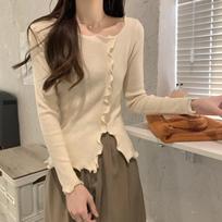 Autumn And Winter Long Sleeve Knitted Sweater Women Fashion Slim Fit Top Women Pullover Sweaters Vintage Elegant Female Knitwears Jumper 31074 One Size abrikosas