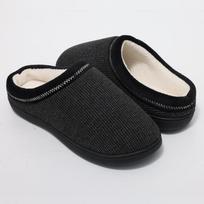 Fashion Comwarm Men's Memory Foam Slippers Indoor Outdoor Durable Rubber Sole House Slippers Non-Slips Comfortable Cotton Shoes For Men 40-41 juoda