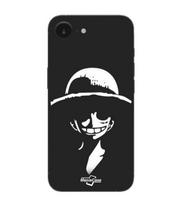 Maniacase Case For Iphone 16E Monkey D. Luffy black and white juoda